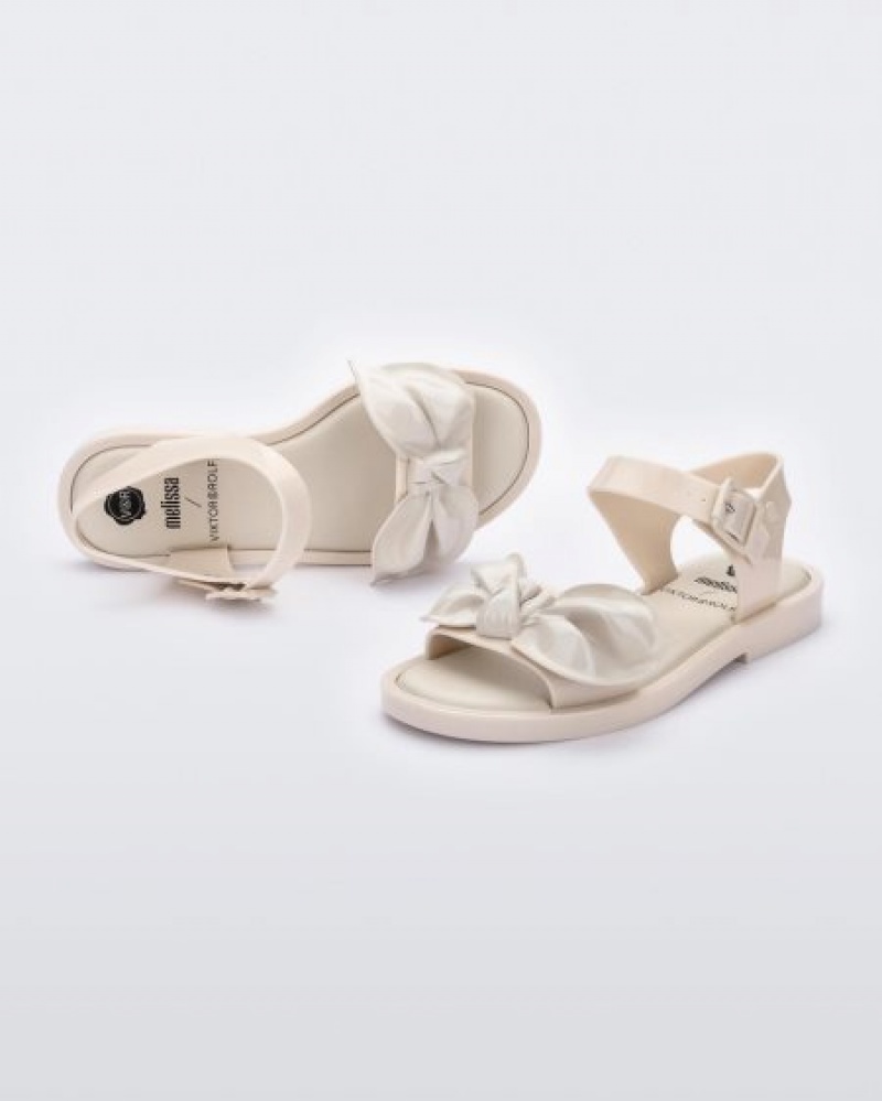 Melissa Sandalias Tie Mar Sandal Mujer Beige/Beige España | juQdWF9F