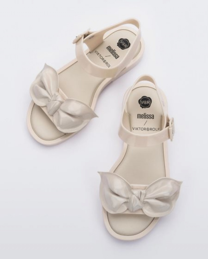 Melissa Sandalias Tie Mar Sandal Mujer Beige/Beige España | juQdWF9F