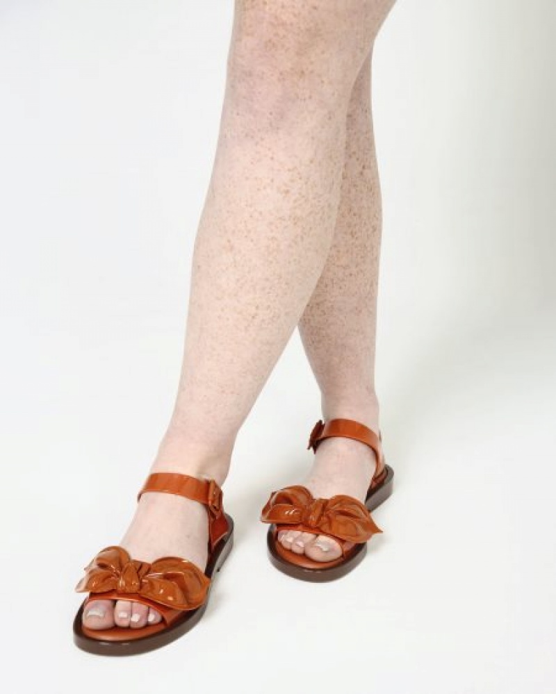 Melissa Sandalias Tie Mar Sandal Mujer Brown/Orange España | VhZMdUnz