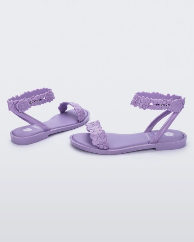 Melissa Sandalias Wave Blossom Sandal Mujer Lilac España | rKacPWVn