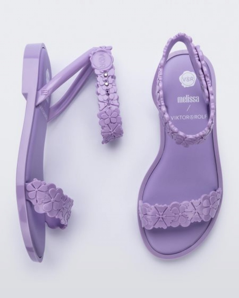 Melissa Sandalias Wave Blossom Sandal Mujer Lilac España | rKacPWVn