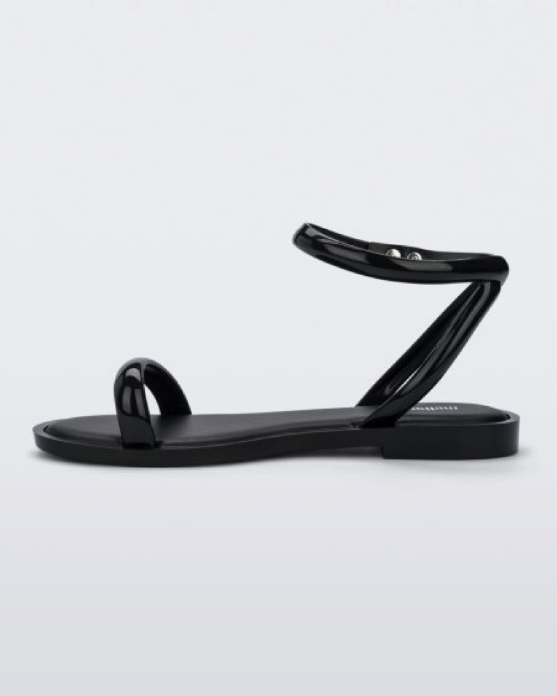 Melissa Sandalias Wave Sandal Mujer Negras España | rKzpaSSW