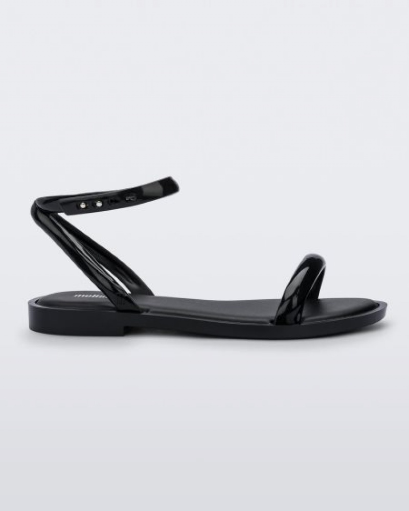 Melissa Sandalias Wave Sandal Mujer Negras España | rKzpaSSW