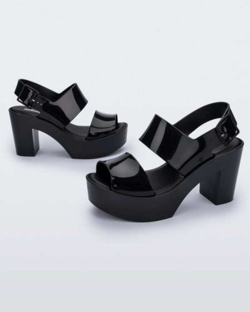 Melissa Tacones Mule Sandal Mujer Negras España | zuJQvjMD