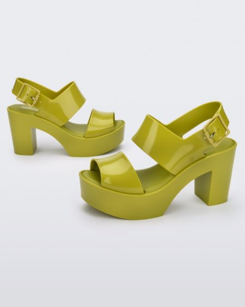 Melissa Tacones Mule Sandal Mujer Verde España | cOIYmREJ