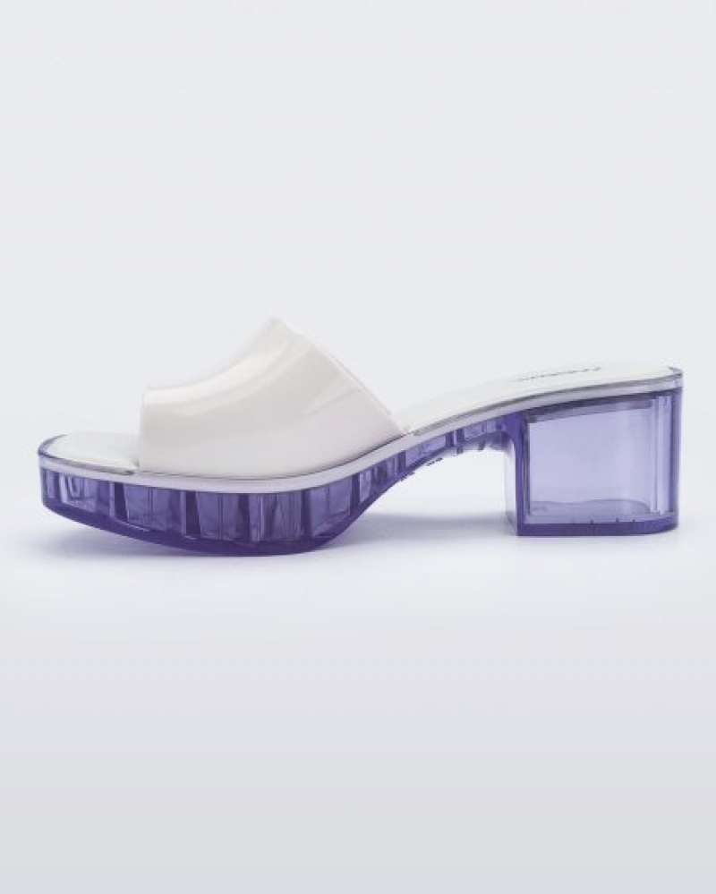 Melissa Tacones Shape Mujer White/Clear España | d3MwNvPC