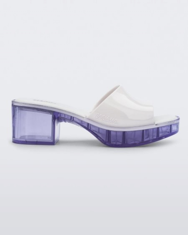 Melissa Tacones Shape Mujer White/Clear España | d3MwNvPC