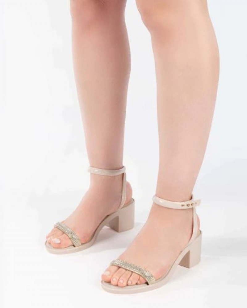 Melissa Tacones Shiny Mujer Beige España | ybviyz9P