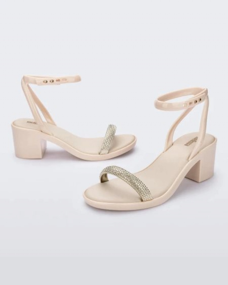 Melissa Tacones Shiny Mujer Beige España | ybviyz9P