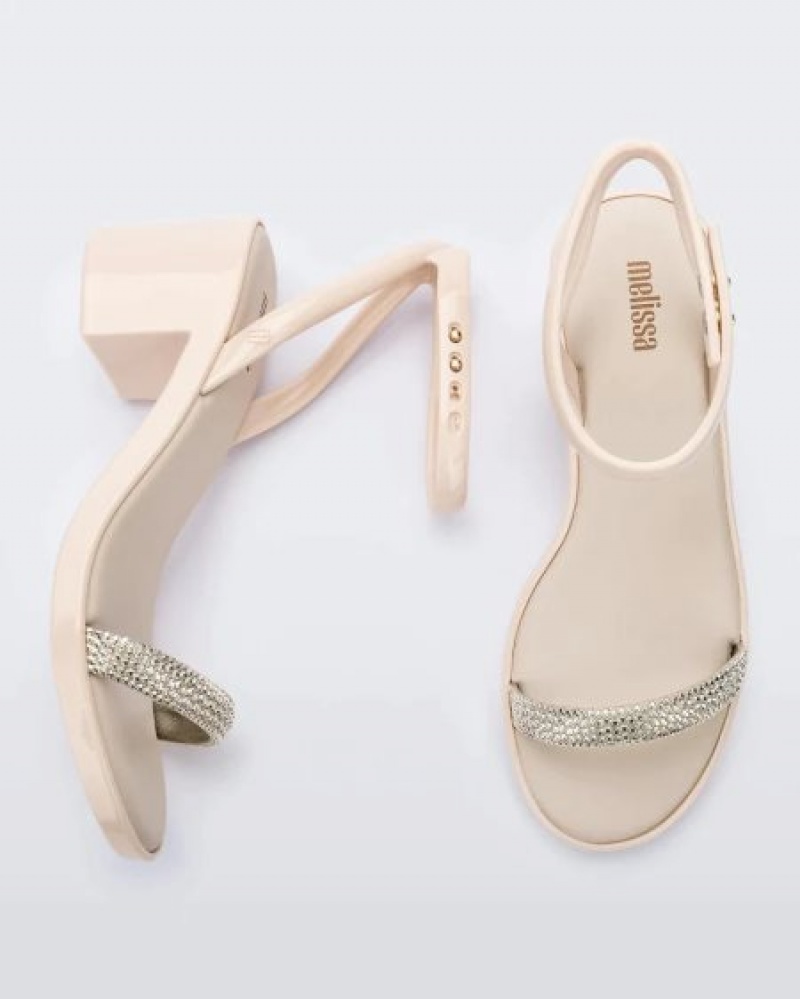 Melissa Tacones Shiny Mujer Beige España | ybviyz9P