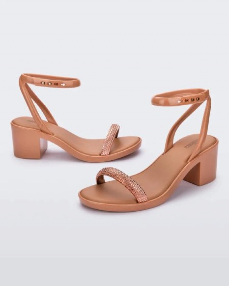 Melissa Tacones Shiny Mujer Marrones España | rOarSx4v