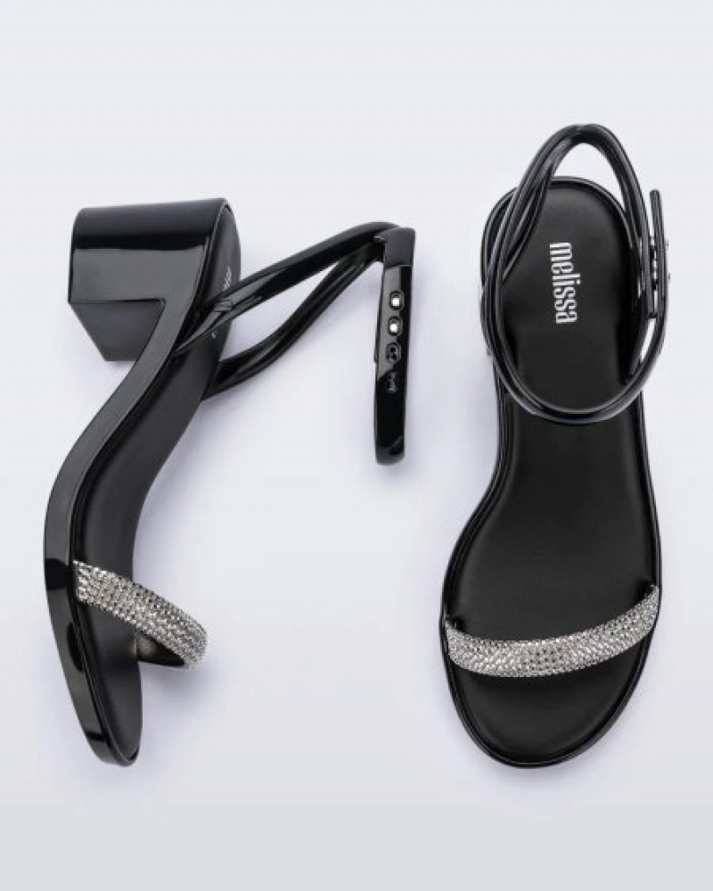 Melissa Tacones Shiny Mujer Negras España | yIlckHAo