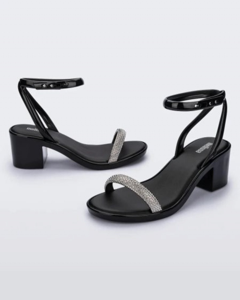 Melissa Tacones Shiny Mujer Negras España | yIlckHAo