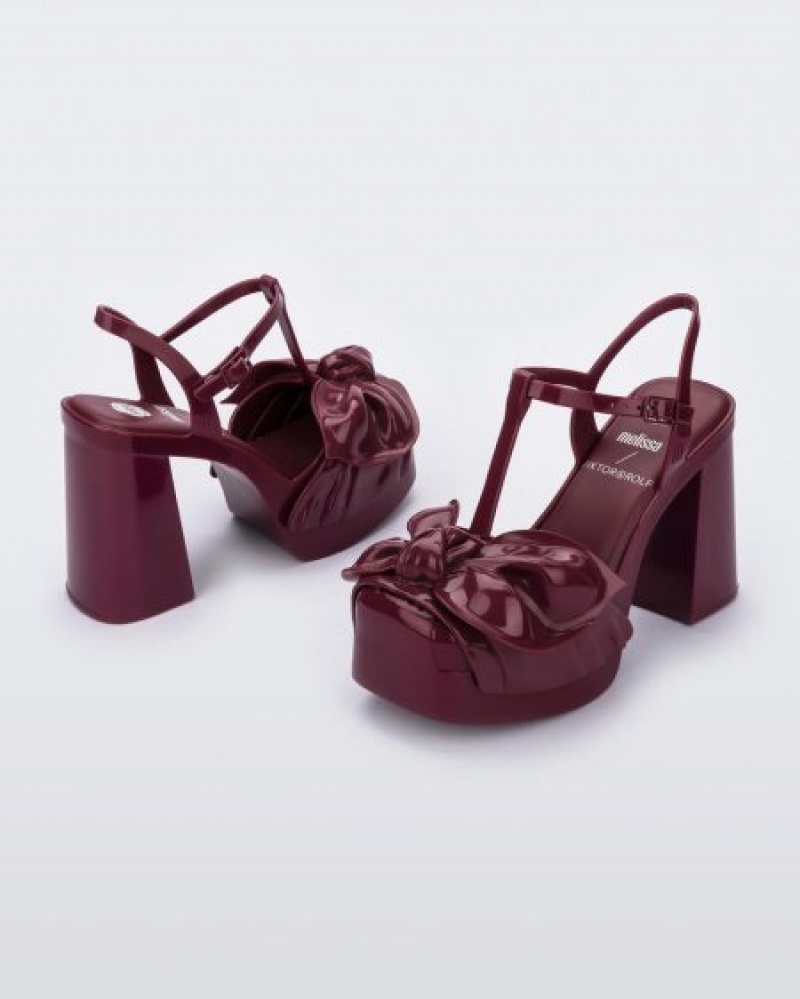 Melissa Tacones Tie Party Heel Mujer Rojas España | vTbCBvcE