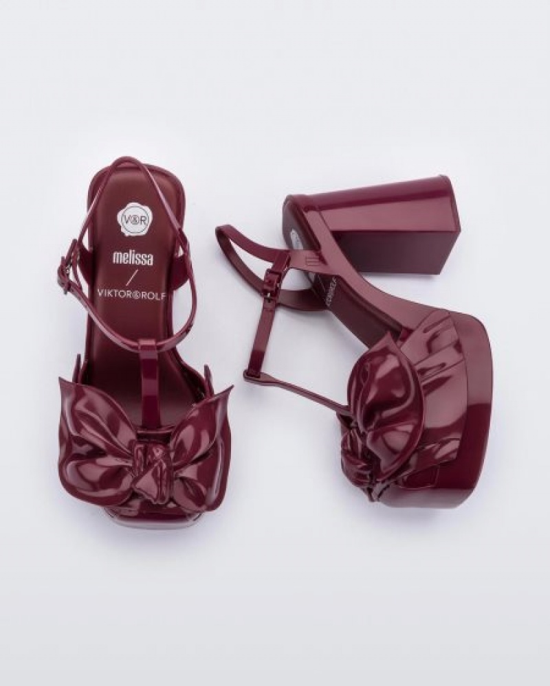 Melissa Tacones Tie Party Heel Mujer Rojas España | vTbCBvcE