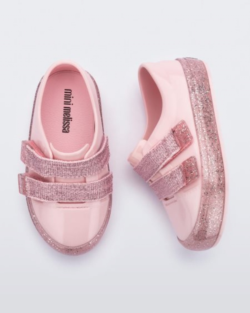 Mini Melissa Zapatillas Beanny Bugs Bebe Pink/Pink Glitter España | 11S8T8AK