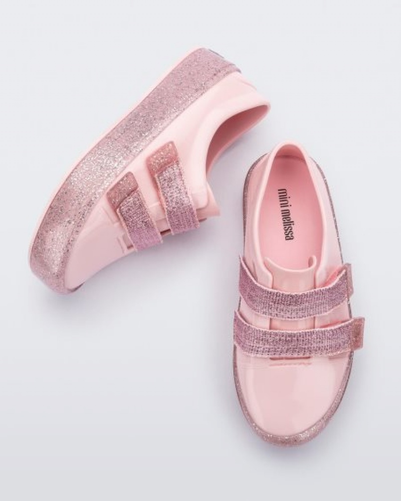 Mini Melissa Zapatillas Beanny Bugs Niños Pink/Pink Glitter España | Nf4OUV2N