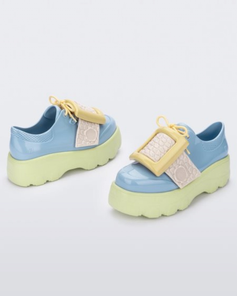 Melissa Zapatillas Hebilla Up Kick Off Mujer Green/Blue/Yellow España | OAI1utBo