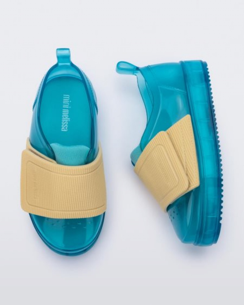 Mini Melissa Zapatillas Jelly Pop Sneaker Bebe Blue/Yellow España | Dkj2trDU