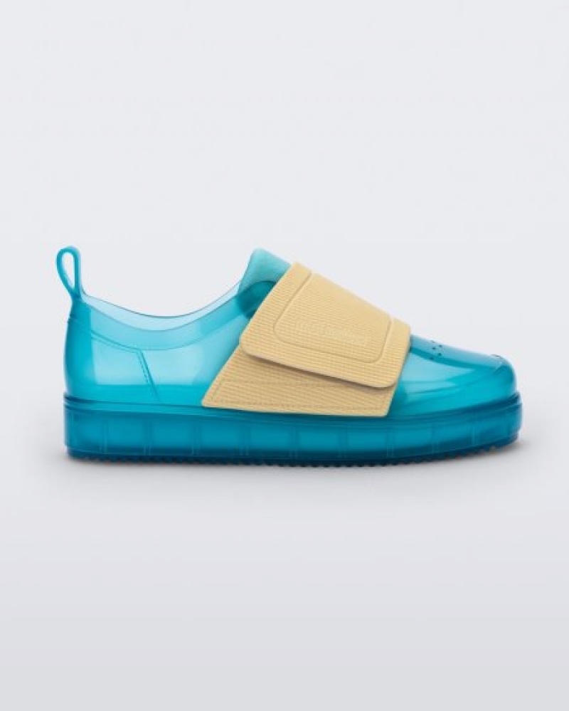 Mini Melissa Zapatillas Jelly Pop Sneaker Niños Blue/Yellow España | 77gqXvwB